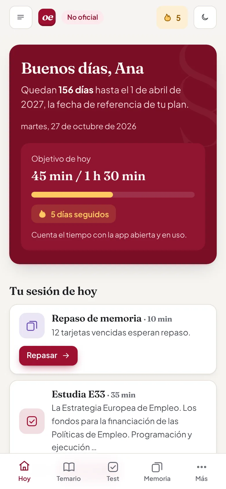 OpoEmpleo en el móvil